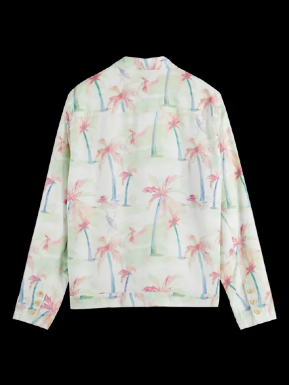 Printed Tencel-Hemp Blouson