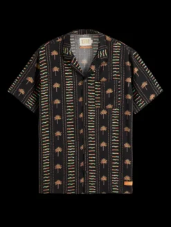 Printed Viscose Short Sleeve Shirt