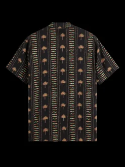 Printed Viscose Short Sleeve Shirt