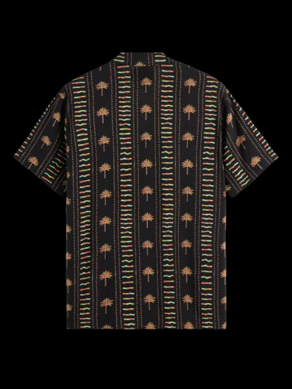 Printed Viscose Short Sleeve Shirt