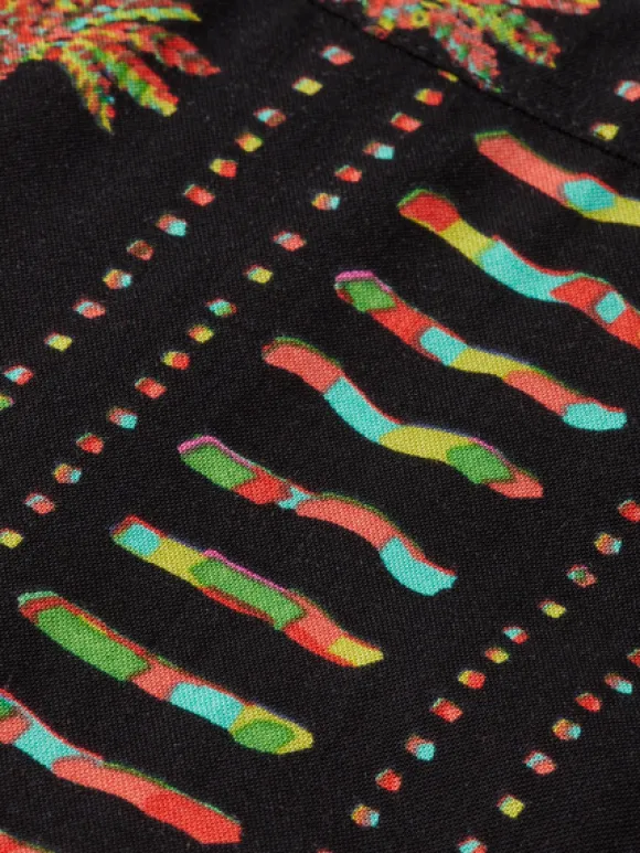 Printed Viscose Short Sleeve Shirt