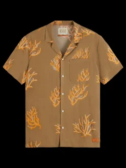 Printed Viscose Short Sleeve Shirt