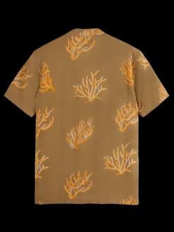 Printed Viscose Short Sleeve Shirt