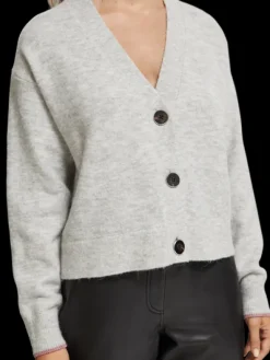 Relaxed Fit Fuzzy Cardigan