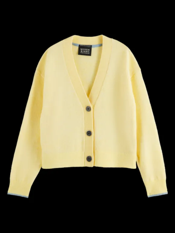 Relaxed Fit Fuzzy Cardigan