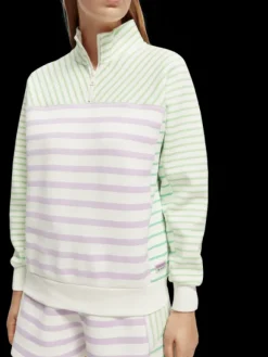 Relaxed Fit Half-Zip Sweatshirt