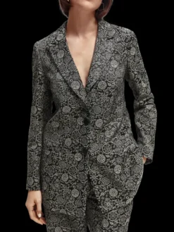 Relaxed-Fit Jacquard Blazer