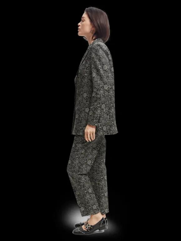 Relaxed-Fit Jacquard Blazer