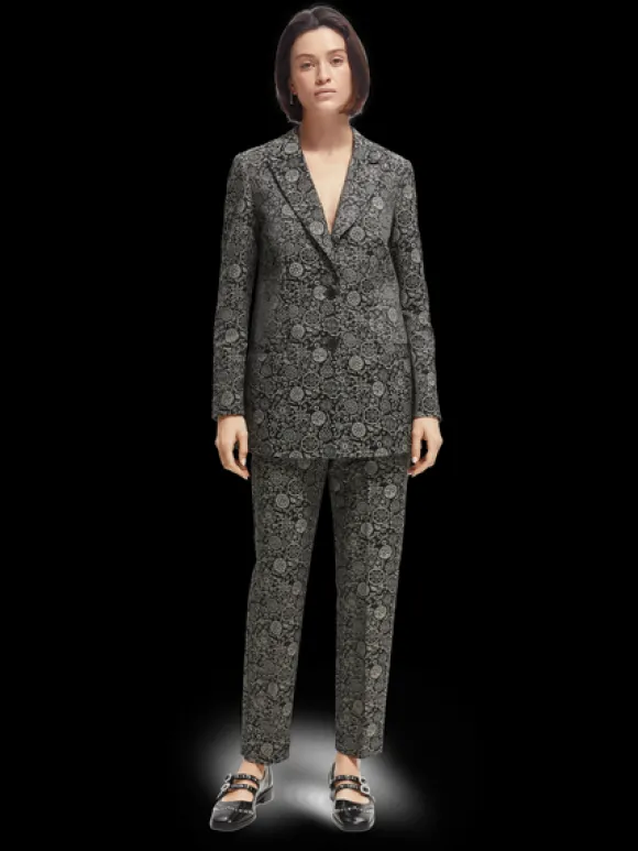 Relaxed-Fit Jacquard Blazer