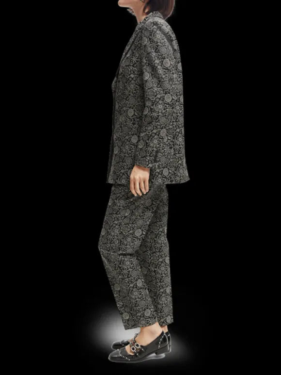 Relaxed-Fit Jacquard Blazer
