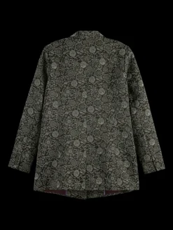 Relaxed-Fit Jacquard Blazer