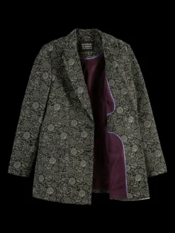 Relaxed-Fit Jacquard Blazer