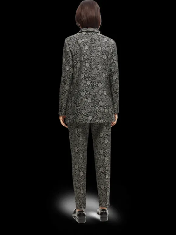 Relaxed-Fit Jacquard Blazer