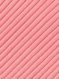 Ribbed Collared Knit Top