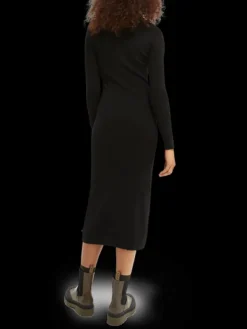 Ribbed-Knit Midi Dress