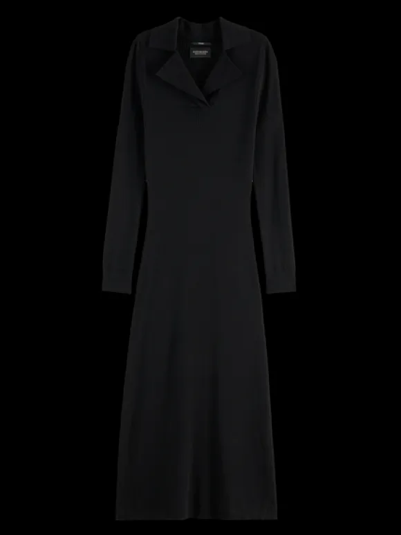 Ribbed-Knit Midi Dress