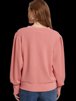 Ruched Sleeve Sweatshirt