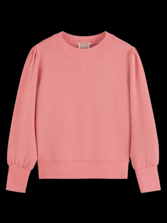 Ruched Sleeve Sweatshirt