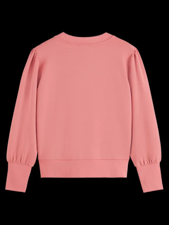 Ruched Sleeve Sweatshirt