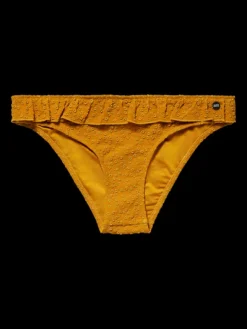 Ruffled Jacquard Bikini Briefs