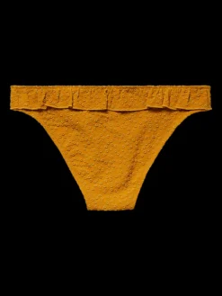 Ruffled Jacquard Bikini Briefs