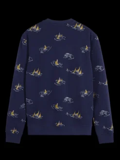 Sailboat Printed Sweatshirt