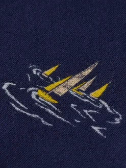 Sailboat Printed Sweatshirt
