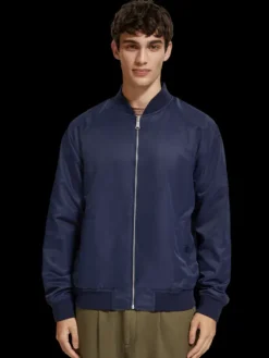 Sea Life Printed Reversible Bomber Jacket