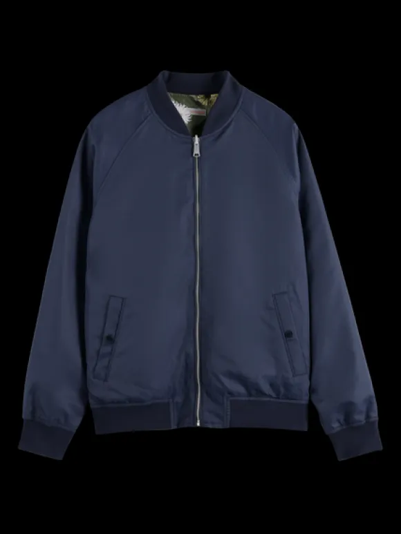 Sea Life Printed Reversible Bomber Jacket