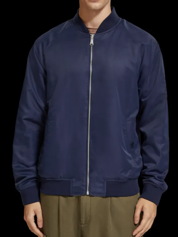 Sea Life Printed Reversible Bomber Jacket