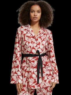 Shell Batik Printed Pyjama Blazer
