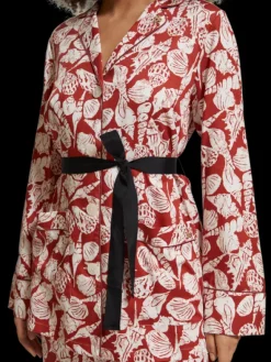 Shell Batik Printed Pyjama Blazer