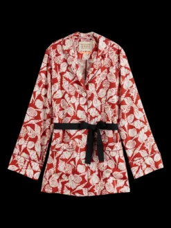 Shell Batik Printed Pyjama Blazer