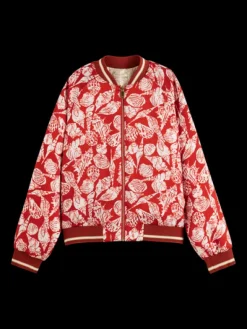Shell Batik Printed Reversible Bomber Jacket