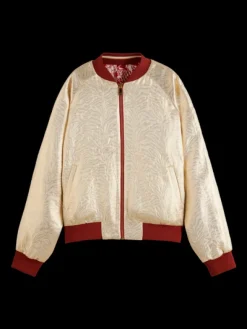 Shell Batik Printed Reversible Bomber Jacket
