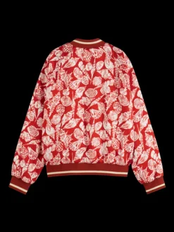 Shell Batik Printed Reversible Bomber Jacket