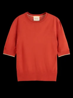 Short Sleeve Crew Neck Pullover
