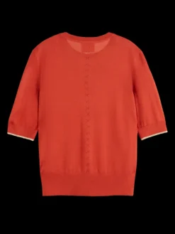 Short Sleeve Crew Neck Pullover