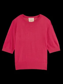 Short Sleeved Crew Neck Pullover