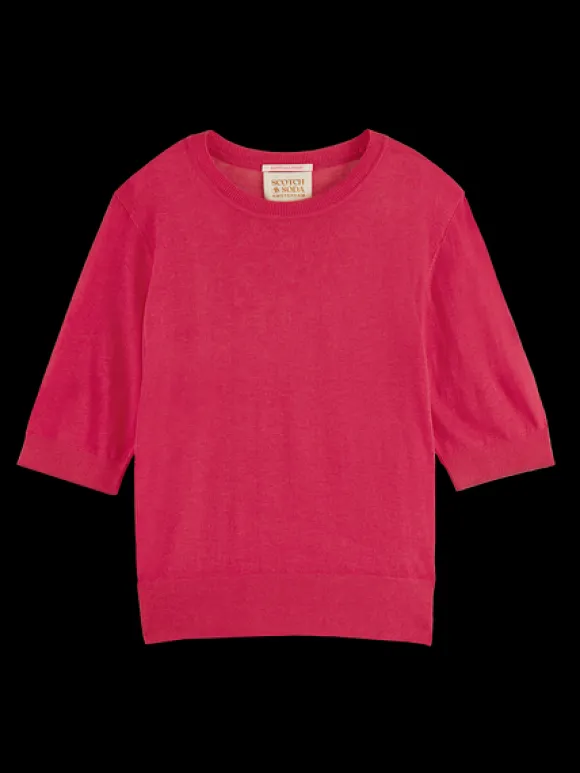 Short Sleeved Crew Neck Pullover