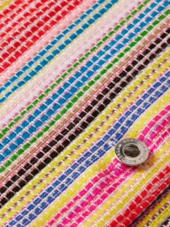 Short Trucker Jacket In Multi Colour Stripe