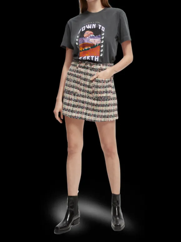 Short Tweed Skirt