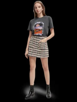 Short Tweed Skirt