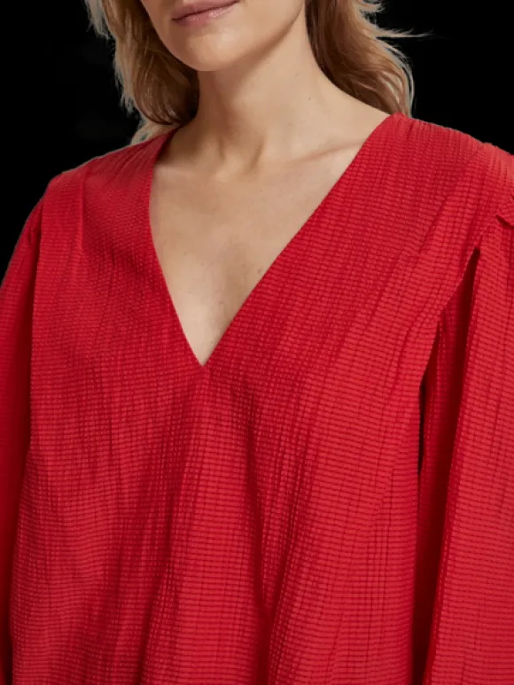 Shoulder Detail V-Neck Top