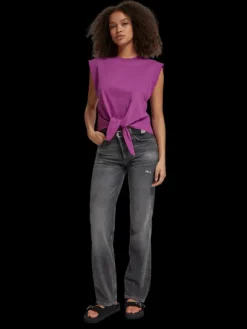 Sleeveless Knotted Top