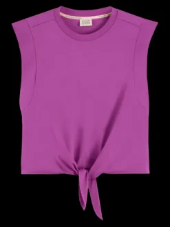 Sleeveless Knotted Top