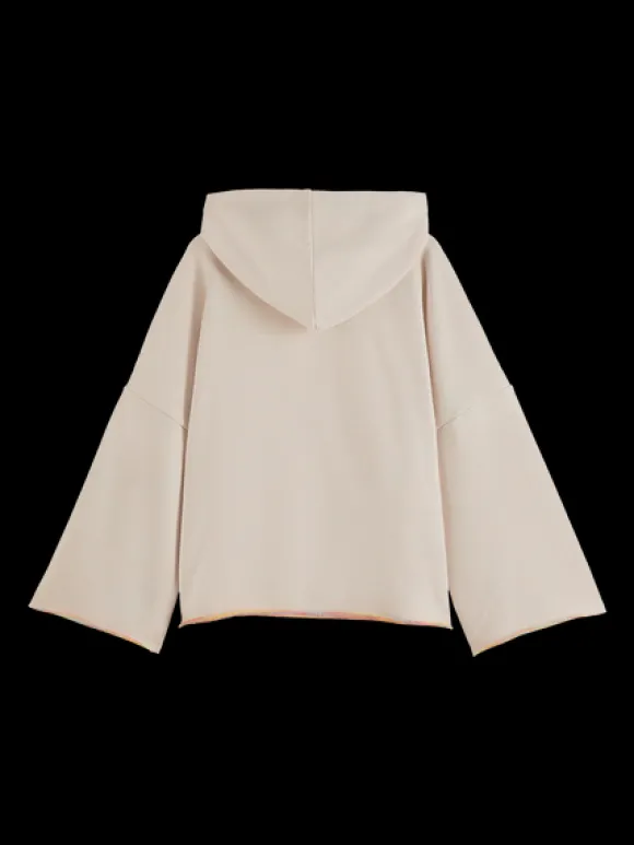 Slouchy Fit Shoulder Detail Hoodie
