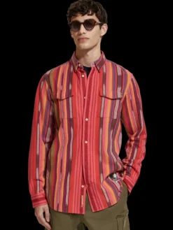 Space Dye Stripe Shirt
