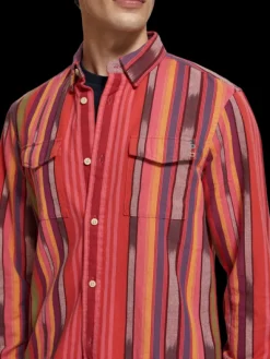 Space Dye Stripe Shirt