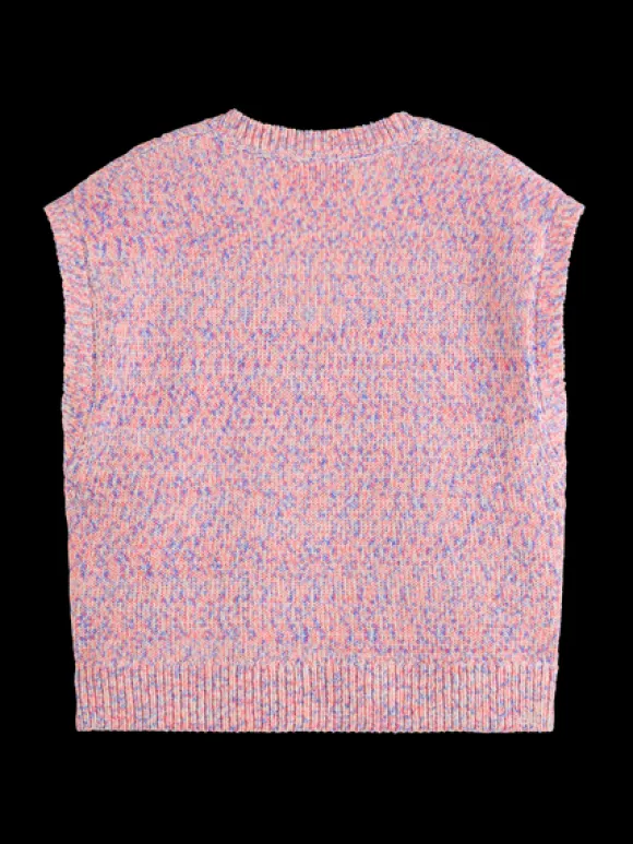Space Dye V Neck Knitted Tank